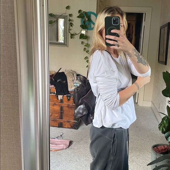 Vintage Genuine Leather 90s Y2K Brown Backpack - Picture 6 of 16